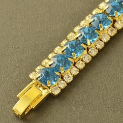 Or 9Ct. rempli : Bracelet aux zirconium sertis