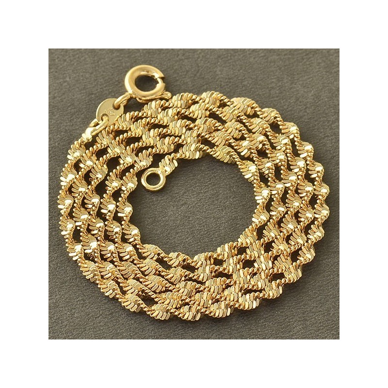 Collier chaine en Or jaune rempli 9Ct.