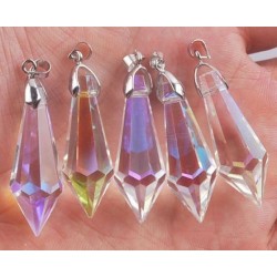 Pointe de cristal blanc