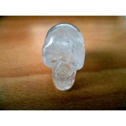 Collier Crâne Cristal de Roche – Skull en Quartz