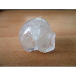 Collier Crâne Cristal de Roche – Skull en Quartz