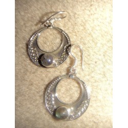 Boucles d’oreilles Labradorite Argent Massif 925 – Bijou Créateur
