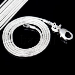 Chaîne argent .925 - environ 42 cm - Modèle maille "Snake"