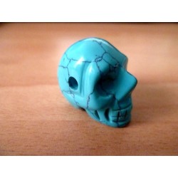 Pendentif Crâne Turquoise – Skull en Pierre