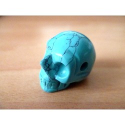 Pendentif Crâne Turquoise – Skull en Pierre
