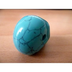Pendentif Crâne Turquoise – Skull en Pierre