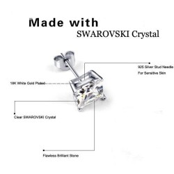  Cristal||Unisexe : Boucles d'oreilles clou