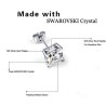  Cristal||Unisexe : Boucles d'oreilles clou