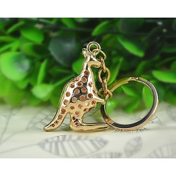  porte-clés "KANGOUROU" strass.||Bijou de sac