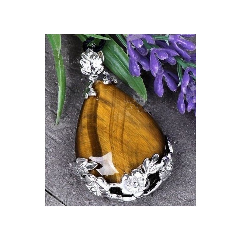 Pendentif OEIL DU TIGRE||Pendentif OEIL DU TIGRE