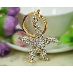  porte-clés  " ETOILE DE MER " strass||Bijou de sac