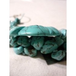 Collier Turquoise Pièce Unique – Fait Main Argent 925