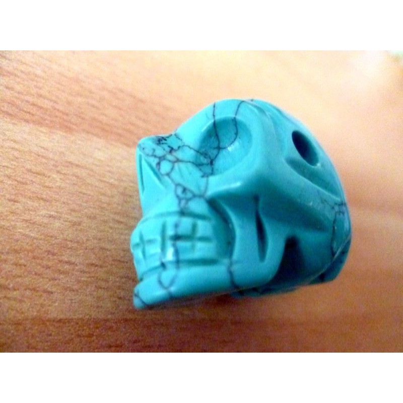 pendentif crane turquoise skull