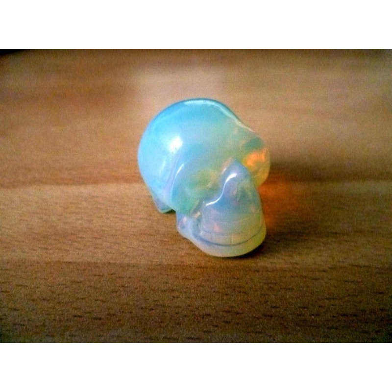 crane opaline skull sculpture