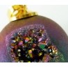 pendentif geode agate druzy titanisee quartz multicolore