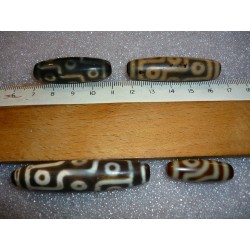  tibetain - 9 yeux tibetan.||DZI -Perle sacrée ancienne