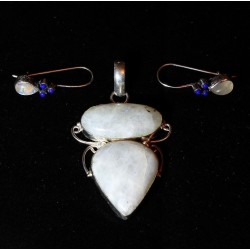 Parure Pierre de Lune et Lapis Lazuli – Argent 925