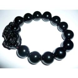 Bracelet Jade Noir Dragon Porte-Bonheur
