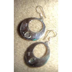Boucles d’oreilles labradorite argent massif 925