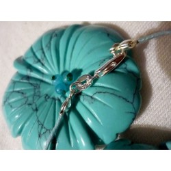 Collier Turquoise Pièce Unique – Fait Main Argent 925