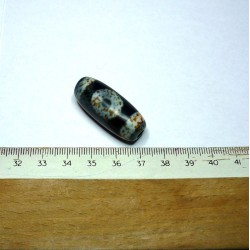  tibetain - 2 yeux tibetan.||DZI -Perle sacrée ancienne