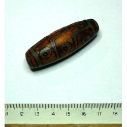  tibetain - 9 yeux - tibetan.||Superbe - DZI -Perle sacrée ancienne