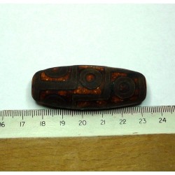  tibetain - 9 yeux - tibetan.||Superbe - DZI -Perle sacrée ancienne