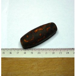  tibetain - 9 yeux - tibetan.||Superbe - DZI -Perle sacrée ancienne