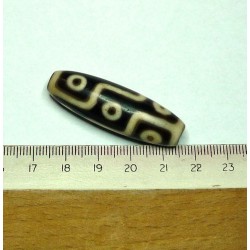  tibetain - 9 yeux - tibetan.||DZI -Perle sacrée ancienne