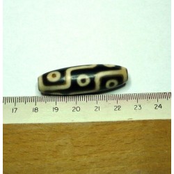  tibetain - 9 yeux - tibetan.||DZI -Perle sacrée ancienne