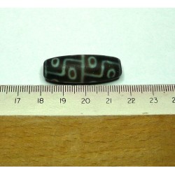  tibetain - 9 yeux - tibetan.||DZI -Perle sacrée ancienne