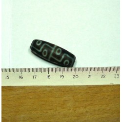  tibetain - 9 yeux - tibetan.||DZI -Perle sacrée ancienne