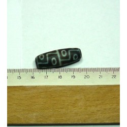  tibetain - 9 yeux - tibetan.||DZI -Perle sacrée ancienne