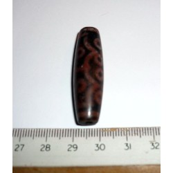  tibetain - 12 yeux - tibetan.||DZI -Perle sacrée ancienne