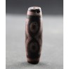  tibetain - 6 yeux - tibetan Cinabre (Cinnabar)||DZI -Perle sacrée ancienne