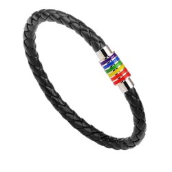 Bracelet tresse en cuir 7 chakra - Reiki - Unisexes||Bracelet tresse en cuir 7 chakra - Reiki - Unisexes