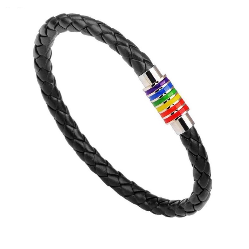 Bracelet tresse en cuir 7 chakra - Reiki - Unisexes||Bracelet tresse en cuir 7 chakra - Reiki - Unisexes