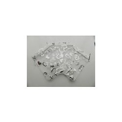 5cm x 7cm||8x Pochettes cadeaux en "organza" : 8