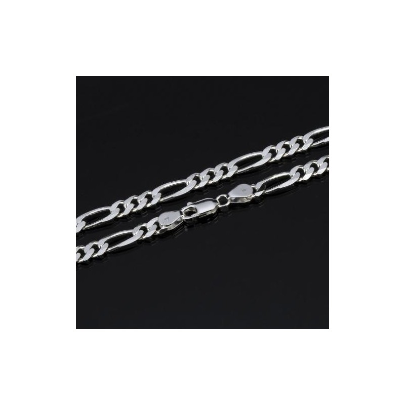 Chaîne maillon FIGARO argent 925||Chaîne maillon FIGARO argent 925
