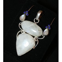 Parure Pierre de Lune et Lapis Lazuli – Argent 925