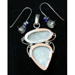 Parure Pierre de Lune et Lapis Lazuli – Argent 925