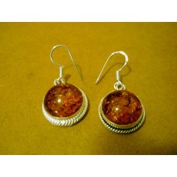 Boucles d'oreilles  100% Ambre de la Baltique