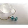  cristal bombardé d'Or||Pendentif en Aqua Aura