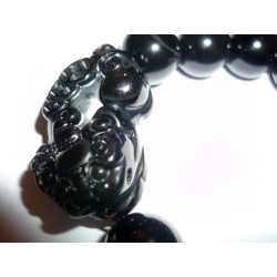 Bracelet Jade Noir Dragon Porte-Bonheur
