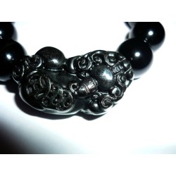 Bracelet Jade Noir Dragon Porte-Bonheur
