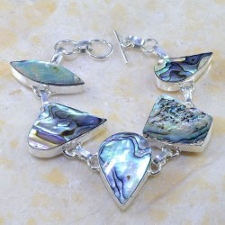 bracelet abalone paua argent .925