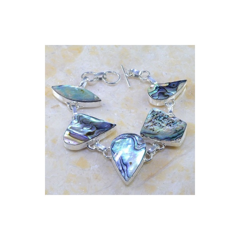bracelet abalone paua argent .925