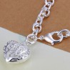 Bracelet argent .925 avec son coeur ajouré