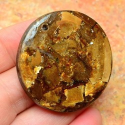 Pendentif pierre reconstituee||Pendentif pierre reconstituee