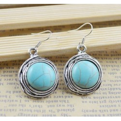 Boucles d'oreilles turquoises